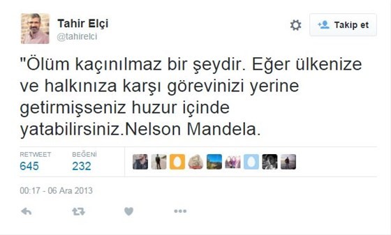 'Ölüm kaçınılmaz bir şeydir...'