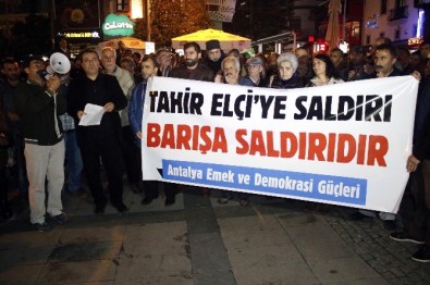Antalya Emek Ve Demokrasi Güçleri'nden, Tahir Elçi Protestosu