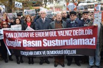 ERDEM GÜL - Can Dündar Ve Erdem Gül İçin Oturma Eylemi