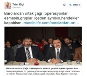 TAHİR ELÇİ - Elçi'nin Twitter'dan Son Paylaşımları Açıklaması 'Hendekler Kapatılsın'