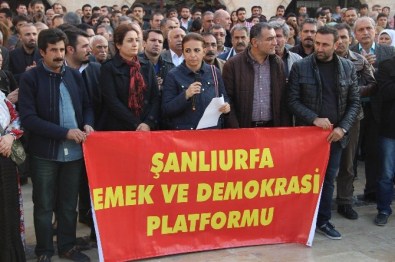 Şanlıurfa'da Tahir Elçinin Ölümü Protesto Edildi