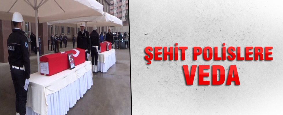 Diyarbakır'da şehit olan polislere veda