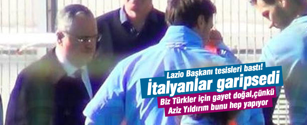 Lazio Başkanı tesisleri bastı!