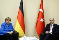 Erdoğan, Almanya Başbakanı Merkel İle Görüştü