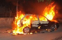 Kastamonu'da Park Halindeki Araç Yandı