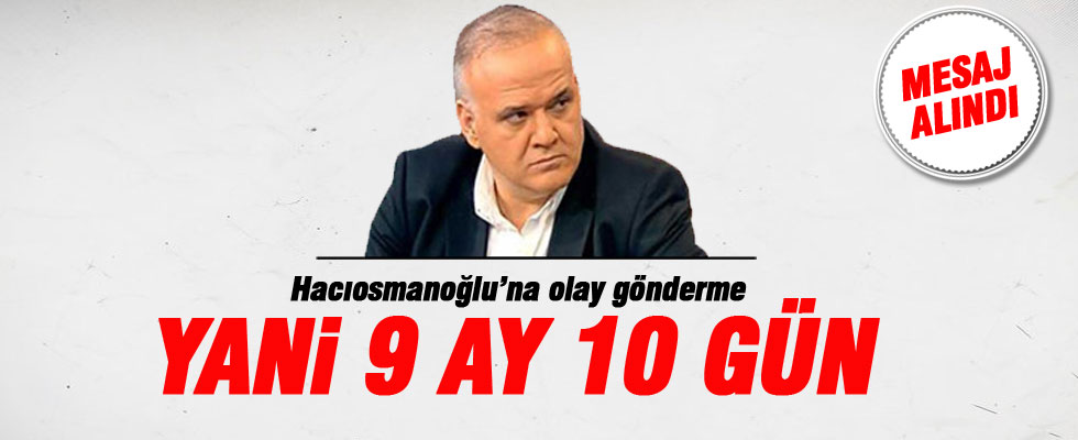 Ahmet Çakar'dan ceza alan Hacıosmanoğlu'na OLAY gönderme