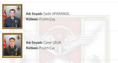 Genelkurmay Başkanlığı Şehitlerin Fotoğrafını Paylaştı