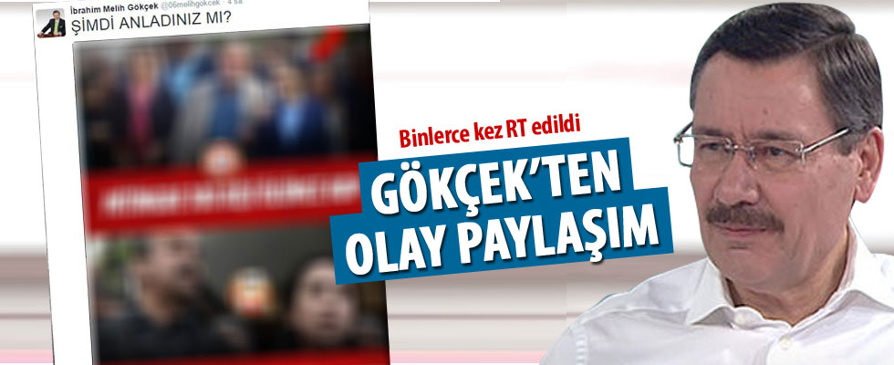 Melih Gökçek'ten HDP caps'i