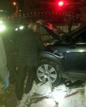 ALTINŞEHİR - Otomobil Duvara Çarptı Açıklaması 1 Yaralı