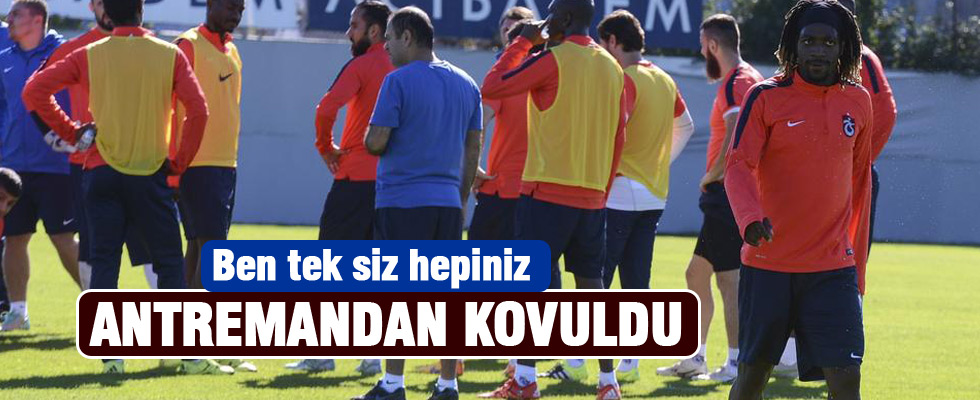 Trabzonspor antrenmanında gerginlik