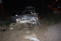 Aydın'da Trafik Kazası Otomobil Tarlaya Uçtu