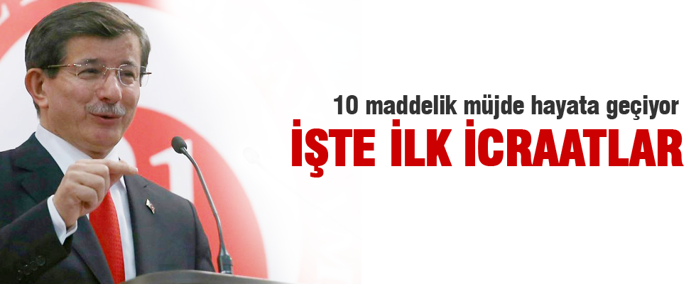 AK Parti 10 müjde için düğmeye bastı