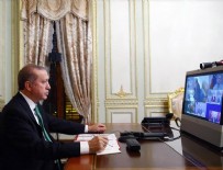 Cumhurbaşkanı Erdoğan telekonferansa katıldı