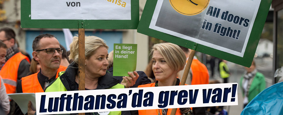 Lufthansa'da Grev Yine Uzadı