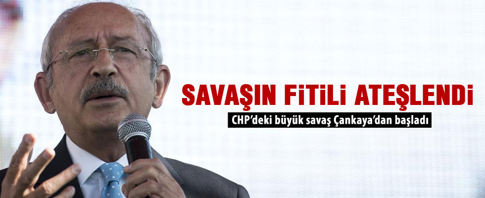 CHP'de büyük savaş Çankaya'dan başladı