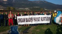 Organ Bağışı İçin Gökyüzünde Pankart Açtılar