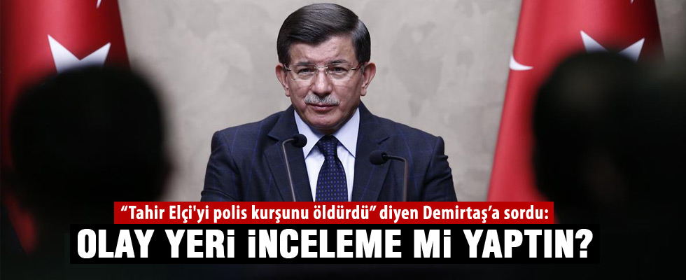 Davutoğlu'ndan Demirtaş'a tepki