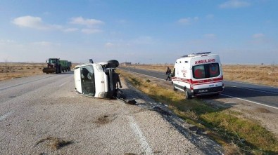 Ereğli'de Otomobil Takla Attı Açıklaması 1 Yaralı