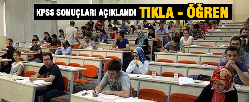 KPSS sonuçları açıklandı