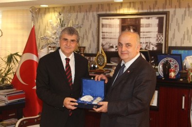 KTÜ Rektörü Baykal'dan DOKAP Başkanı Yüce'ye Ziyaret