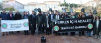 TAHİR ELÇİ - Tekirdağ Barosu'dan Tahir Elçi Protestosu