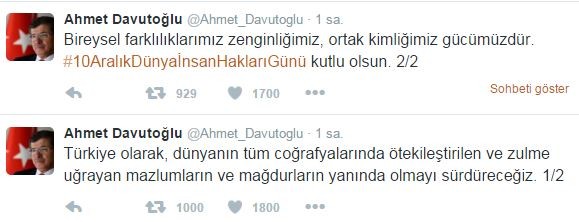 Davutoğlu: Zulme uğrayan mazlumların yanındayız