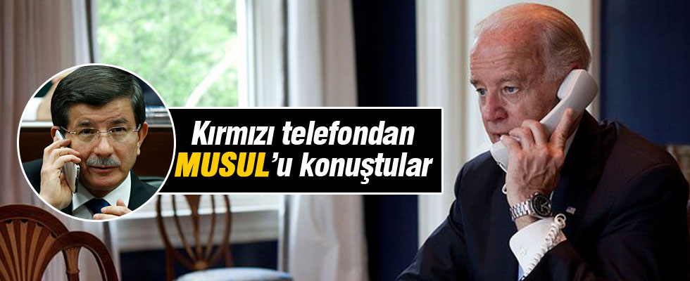 Davutoğlu, Biden'le Musul'u konuştu