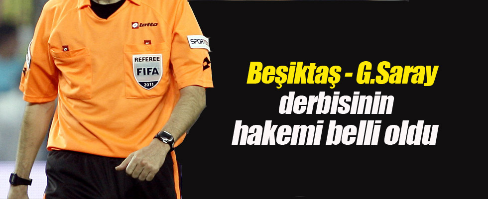 Derbinin hakemi belli oldu