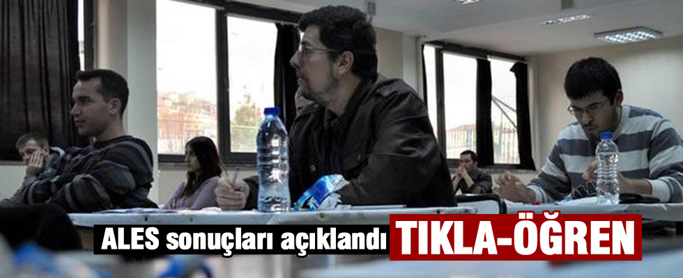 ALES sınav sonuçları açıklandı