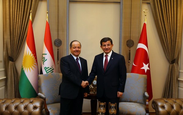 Başbakan Davutoğlu Barzani ile görüştü