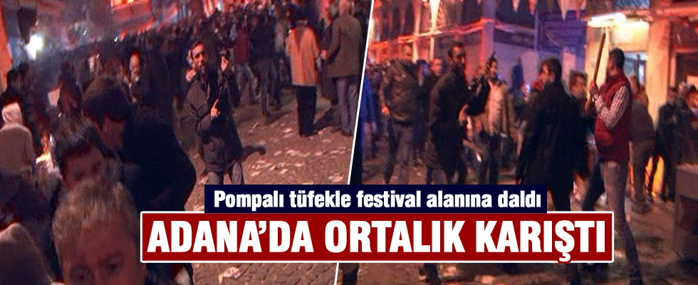 Adana'da festivale 'Pompalı' saldırı
