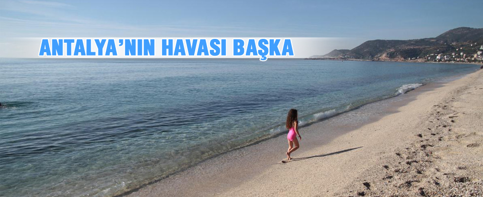 Antalya'da sıcak hava