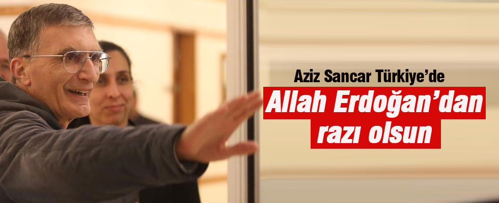 Aziz Sancar'dan Cumhurbaşkanı Erdoğan'a teşekkür