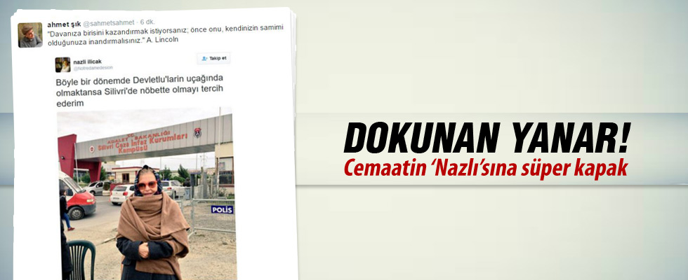 Ahmet Şık'tan Nazlı Ilıcak'a tepki