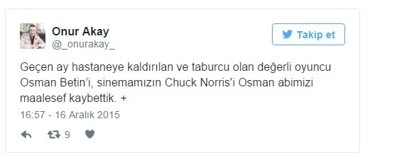 Ünlü oyuncu hayatını kaybetti