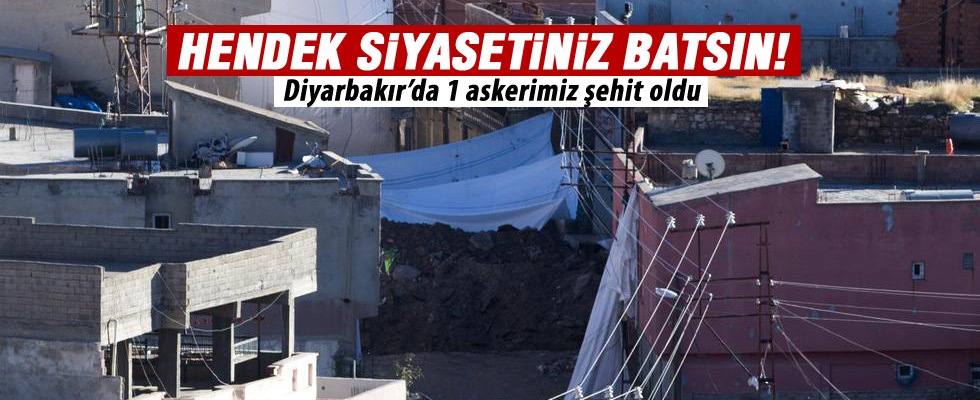 Diyarbakır Sur'da 1 asker şehit oldu