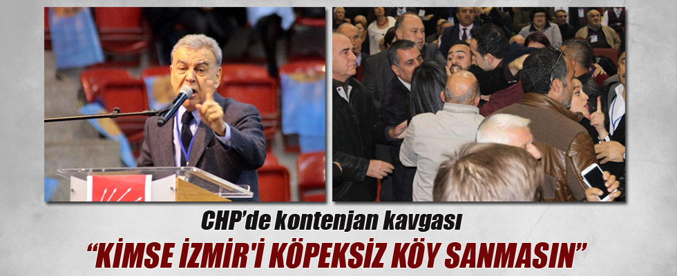 CHP İzmir İl Kongresi'nde kontenjan kavgası