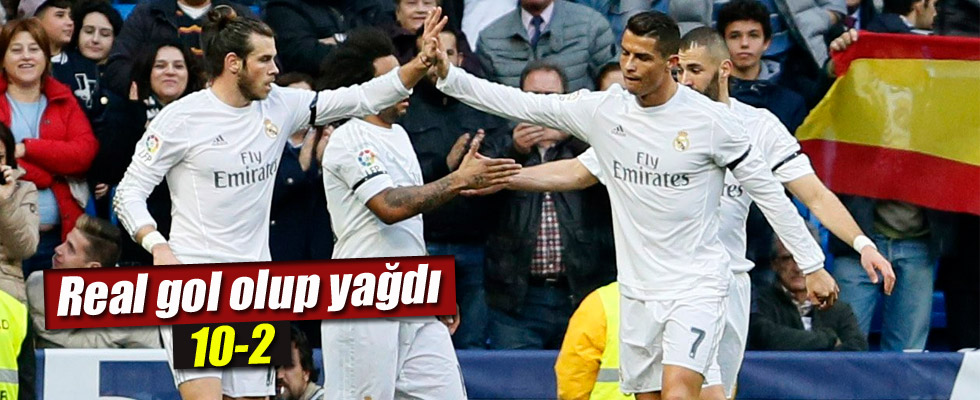 Real Madrıd, Rayo Vallecano'yu gol yağmuruna tuttu