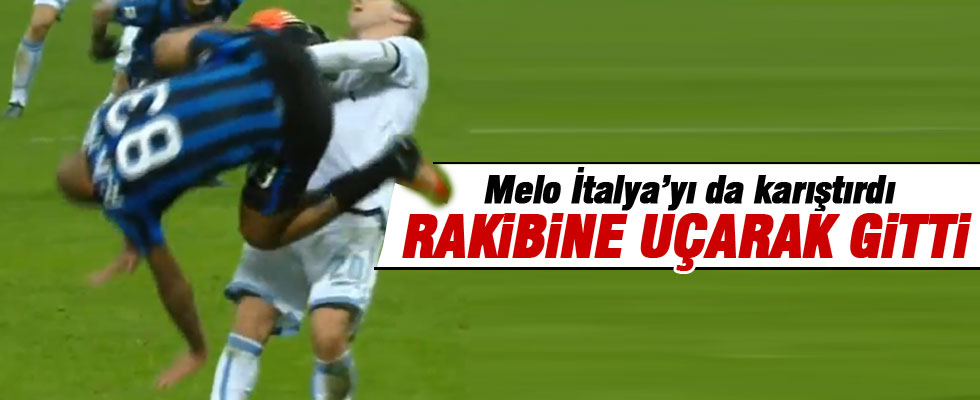 Felipe Melo'dan rakibe uçan tekme