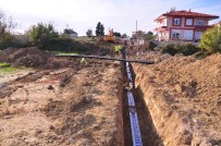 KANALİZASYON ÇALIŞMASI - Manavgat'ta Alt Yapı Çalışmaları Devam Ediyor