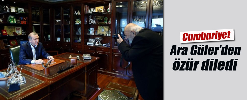 Cumhuriyet gazetesi Ara Güler'den özür diledi