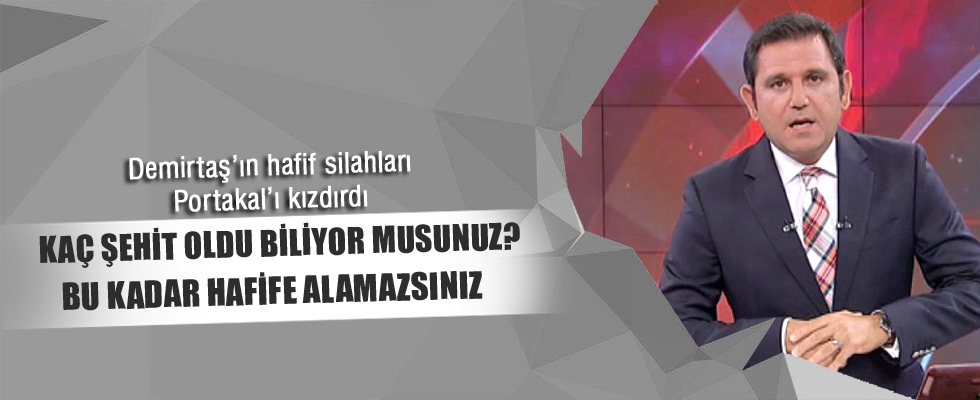 Fatih Portakal Selahattin Demirtaş'a saydırdı