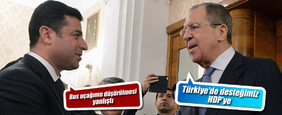 Demirtaş, Rusya Dışişleri Bakanı Lavrov'la görüştü