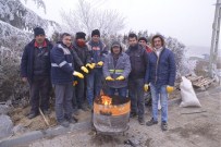 Tepebaşı Fen İşleri Ekipleri Dondurucu Soğukta Çalışıyor