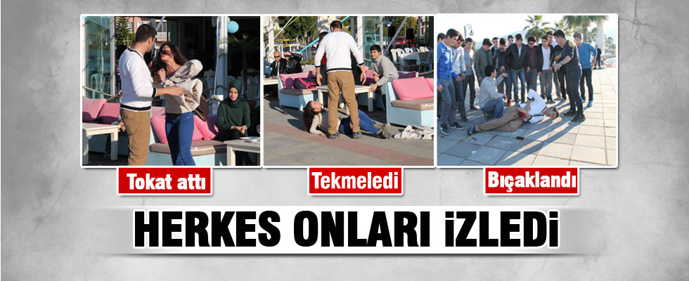 Kız arkadaşını tekmeledi, dövdü sonunda bıçaklandı