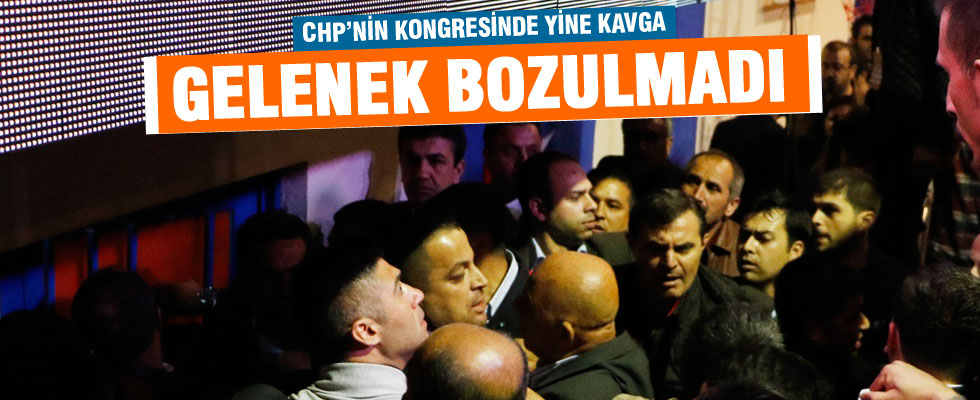 CHP Kongresi'nde olaylar çıktı