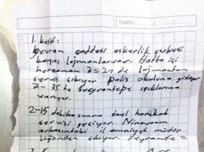 Diyarbakır'da yakalanan 3 PKK'lı polisleri takip edip not tutmuşlar