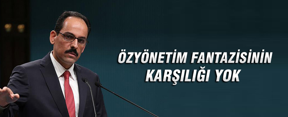 Beştepe'den 'özerklik' sözlerine sert tepki