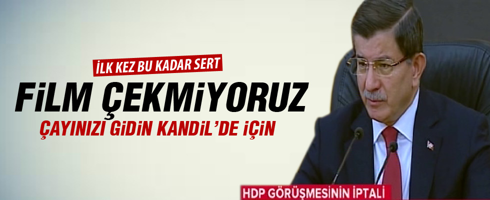 Davutoğlu'ndan HDP'ye sert tepki