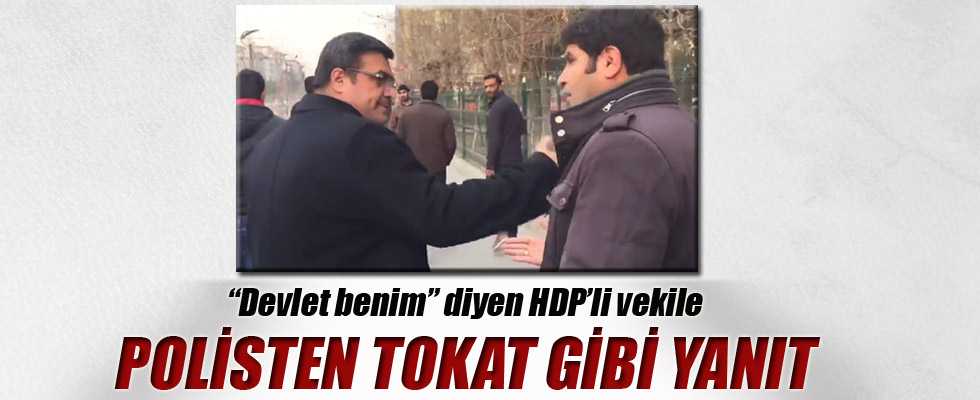 HDP'li Mehmet Ali Aslan yine polisle tartıştı